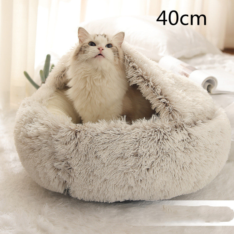 2 In 1 Dog And Cat Bed Pet Winter Bed