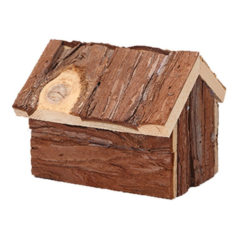 Skimmed Fir With Bark Hamster House Shelter Supplies