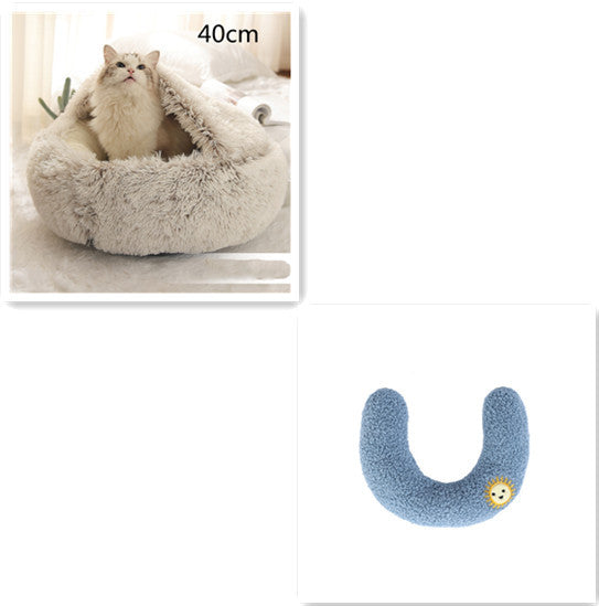 2 In 1 Dog And Cat Bed Pet Winter Bed