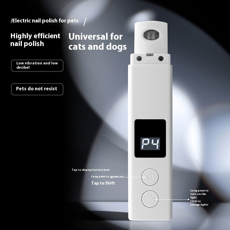 Electric Charging Dust Cover With Light Pets Nail