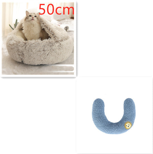 2 In 1 Dog And Cat Bed Pet Winter Bed