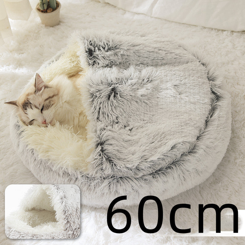 2 In 1 Dog And Cat Bed Pet Winter Bed