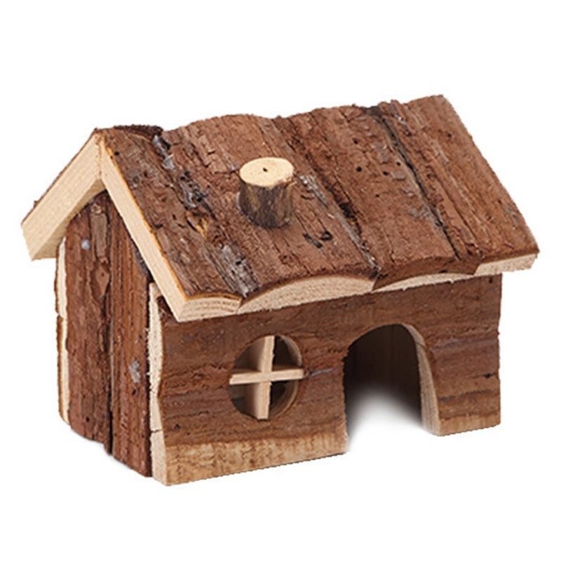 Skimmed Fir With Bark Hamster House Shelter Supplies